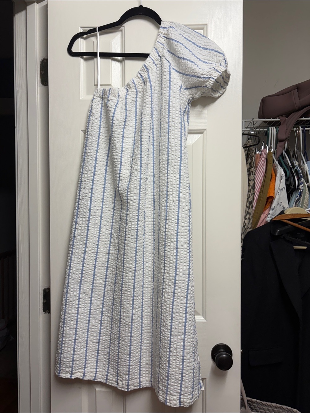 Madewell Dress with Light Blue Stripes